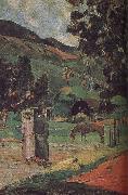 Paul Gauguin Ma and scenery oil